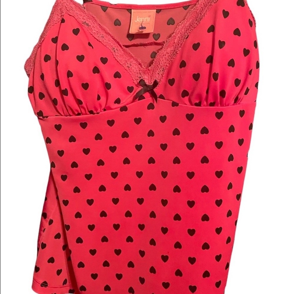 Jenni Hot Pink Lingerie Cami Tank
